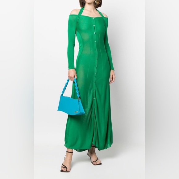 Jacquemus Dresses & Skirts - Jacquemus
ribbed-panel off-shoulder dress green size fr34- US 2. NWT